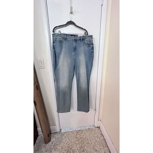 NYDJ NOT YOUR DAUGHTERS JEANS SLIM WATER CONSCIOUS DEMIN SIZE 16 NEW - Picture 2 of 15